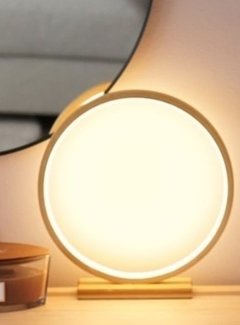  5Five Round Bamboo LED lamp 32 cm - Beige