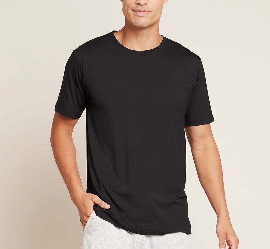 Men's T-Shirt - Round Neck - 2 Pieces - Black - Boody