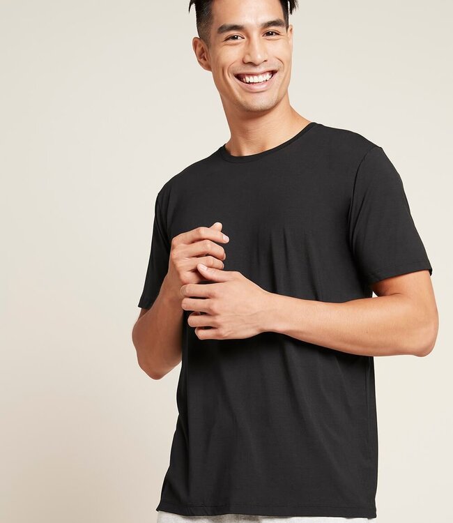 Heren T-Shirt - Ronde Hals - 2 Stuks - Zwart - Boody