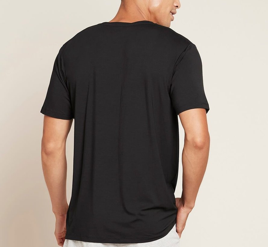 T-Shirt Homme - Col Rond - 2 Pièces - Noir - Body