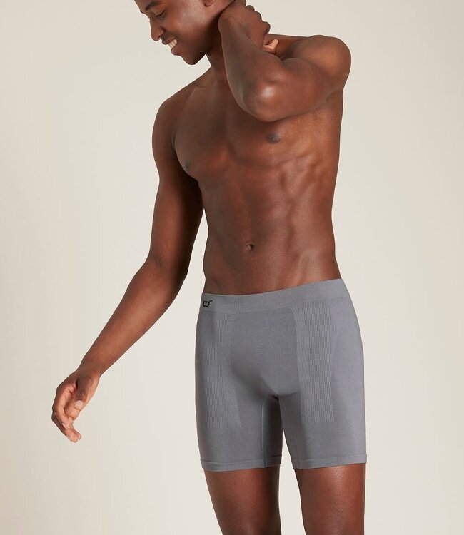 Herenboxer Middellang - 2 Stuks - Donkergrijs - Boody