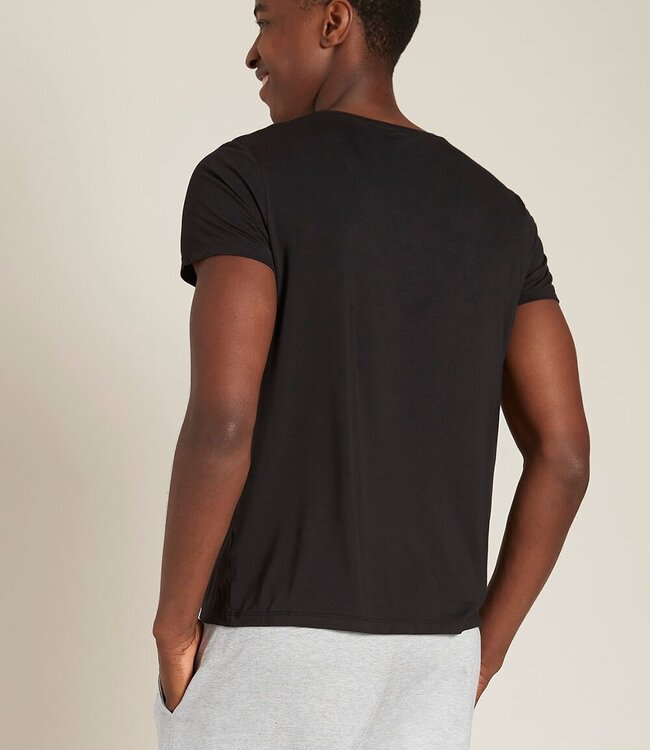 Men's T-Shirt - V-Neck - 2 Pieces - Black - Boody