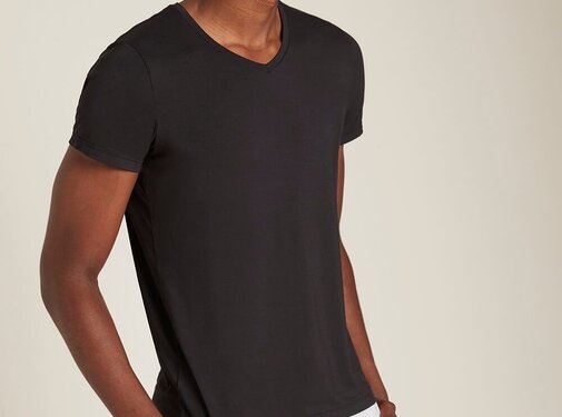 Boody Men's T-Shirt - V-Neck - 2 Pieces - Black