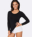 Dames Top - Lange Mouwen - 2 Stuks - Zwart - Boody