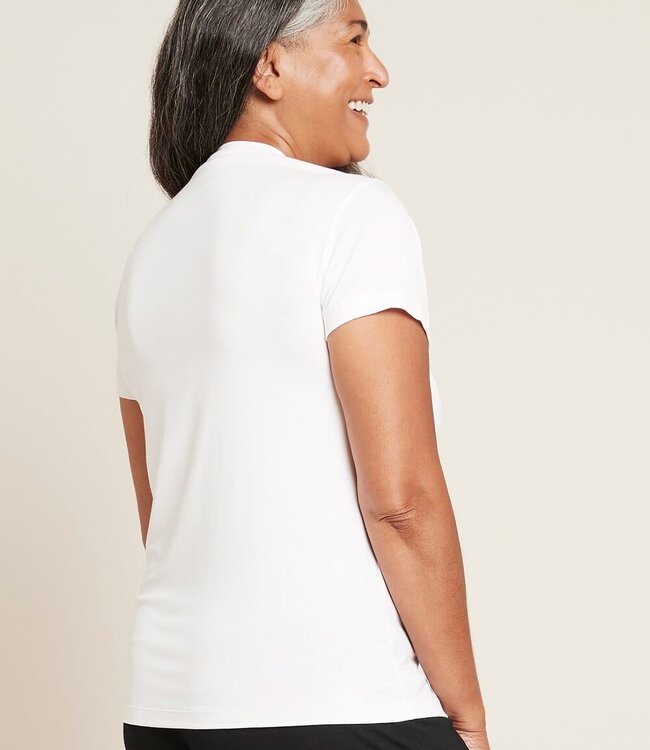 Dames T-Shirt - Ronde Hals - 2 Stuks - Wit - Boody