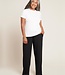 Dames T-Shirt - Ronde Hals - 2 Stuks - Wit - Boody