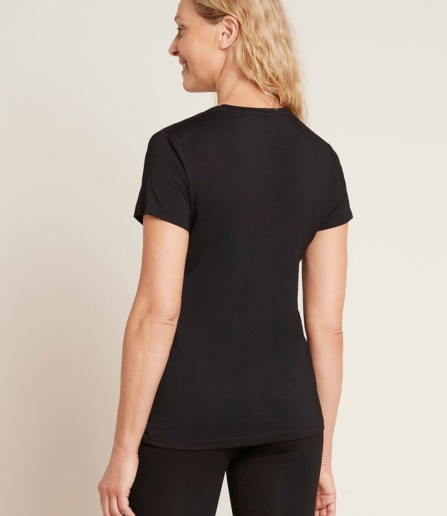 Dames T-Shirt - Ronde Hals - 2 Stuks - Zwart - Boody