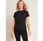 Dames T-Shirt - Ronde Hals - 2 Stuks - Zwart - Boody