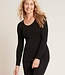 Dames Top - Lange Mouwen - 2 Stuks - Zwart - Boody