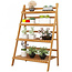 Plant rack with 4 tiers easily foldable - Brown - Flower rack - Bamboo