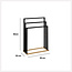 Freestanding towel rack Black - 3 Levels - 82 x 55 x 24 cm
