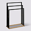 Freestanding towel rack Black - 3 Levels - 82 x 55 x 24 cm