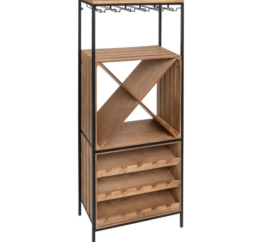 Wine cabinet - Bar cabinet - Industrial - 160x60x30cm