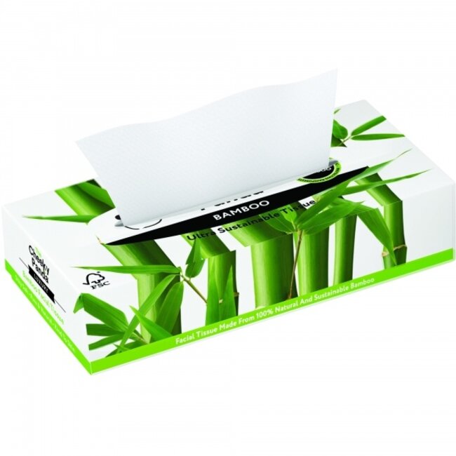Bamboe Tissues - 6 Stuks Cheeky Panda - 80 Tissues per doos
