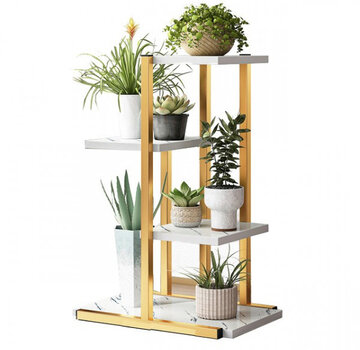 Ecarla Practical Plant Stand for Flowers and Plants - Natural
