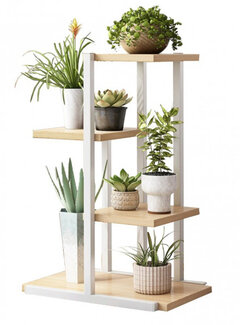 Ecarla Practical Plant Stand with 4 Shelves