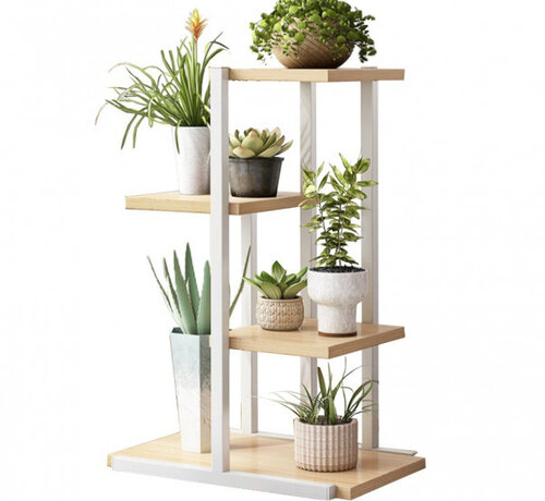 Ecarla Practical Plant Stand with 4 Shelves