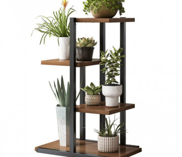 Ecarla Practical Plant Stand for Flowers and Plants - Dark