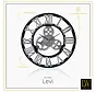 Horloge Murale Grecque Levi - Chiffres Romains - Mouvement Silencieux