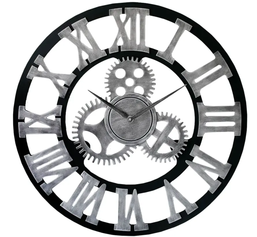 Horloge Murale Grecque Levi - Chiffres Romains - Mouvement Silencieux