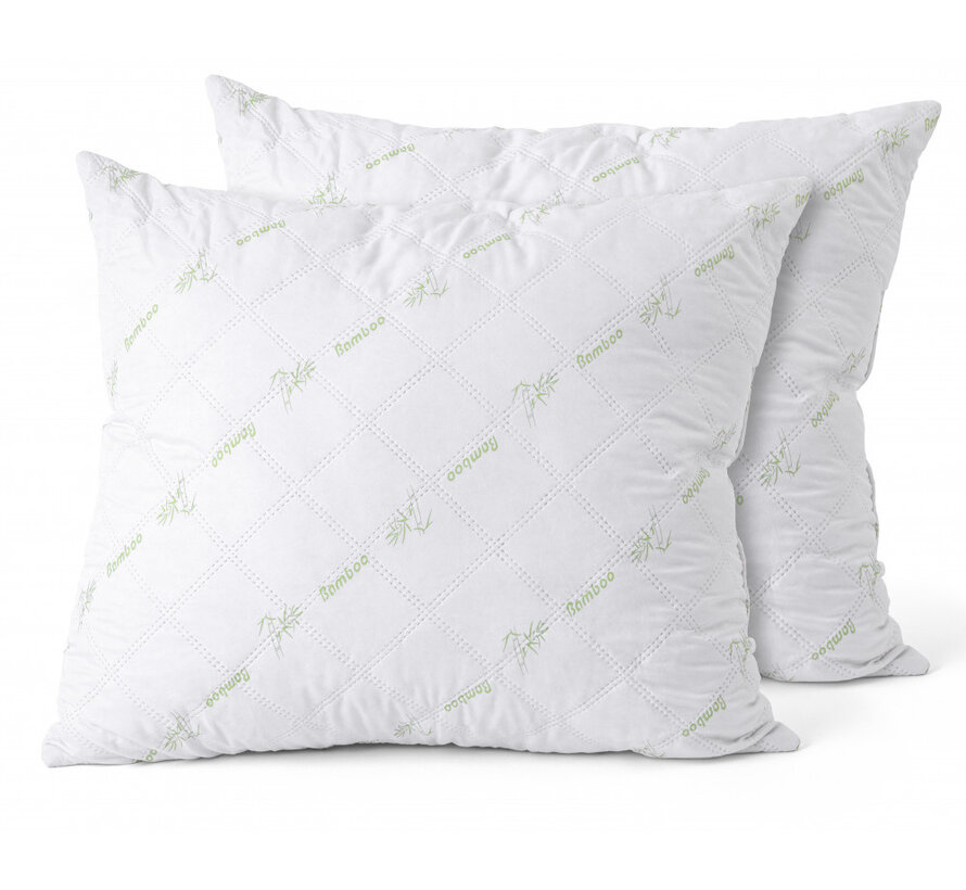 Bamboo All Season Bedding Set - Duvet + 2 Pillows - White