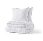 Parure de Lit Bambou All Season - Couette + 2 Oreillers - Blanc