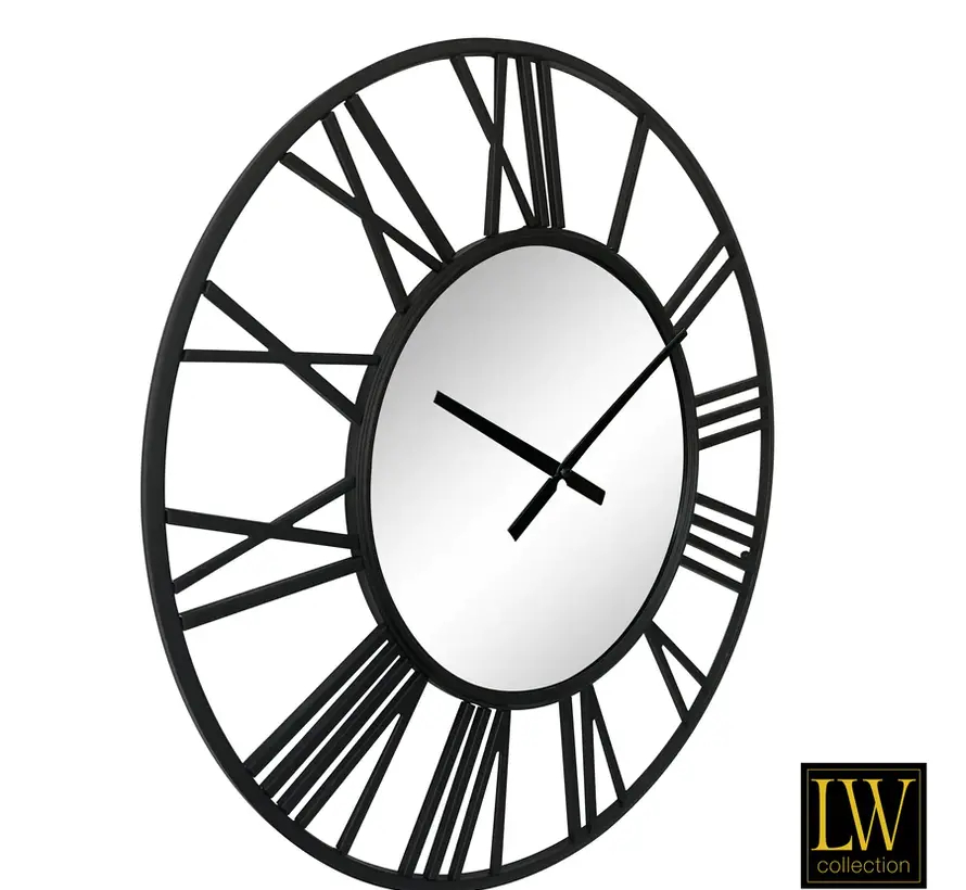 Wall clock Phoenix - Silent Clock - 60cm - Black