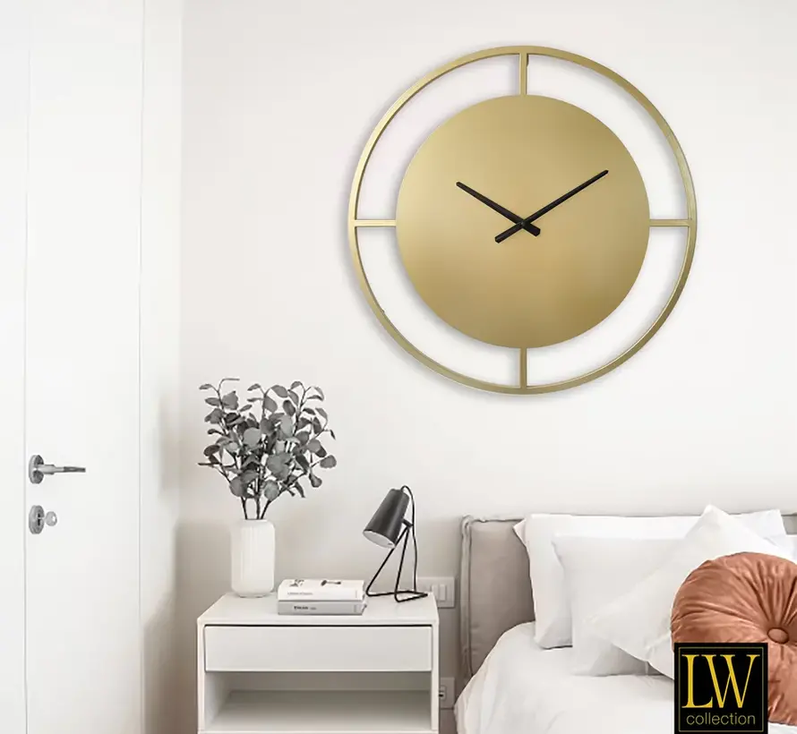 Horloge Murale Moderne Danial - 80cm - Or