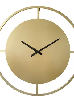 LW Collection Modern Wall Clock Danial - 80cm - Gold