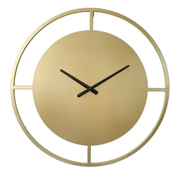 LW Collection Horloge Murale Moderne Danial - 80cm - Or