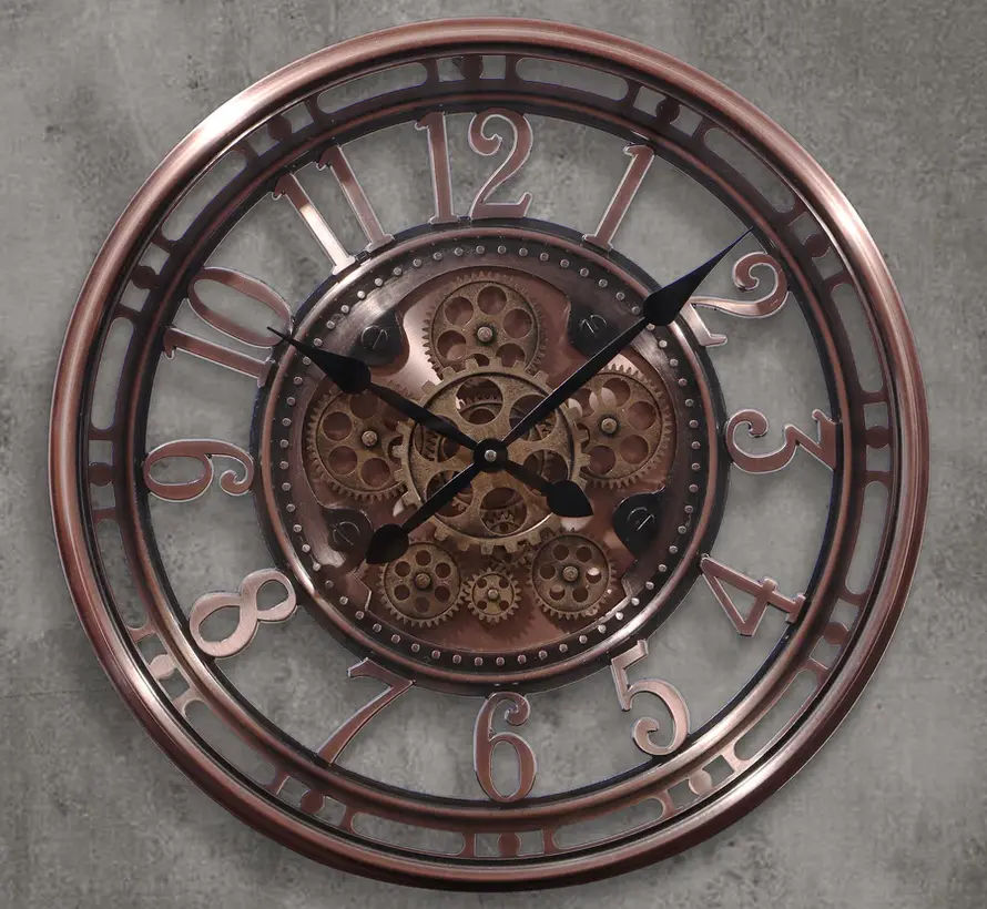 Wall clock Maria - 54cm - Bronze