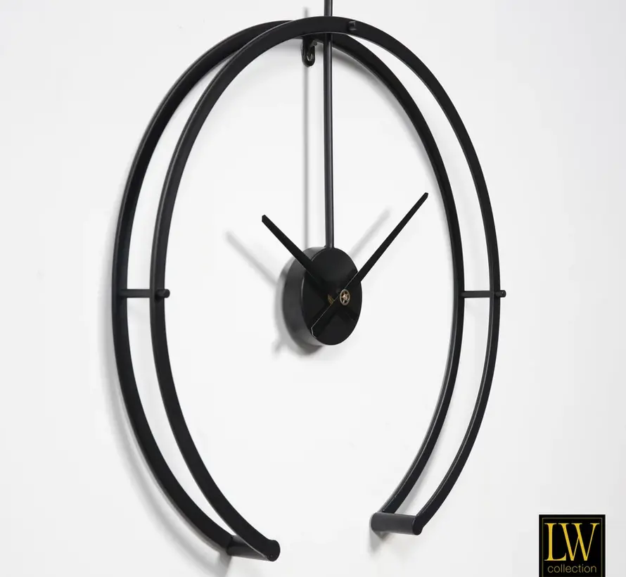 Horloge murale Denzel - 52cm - Noir