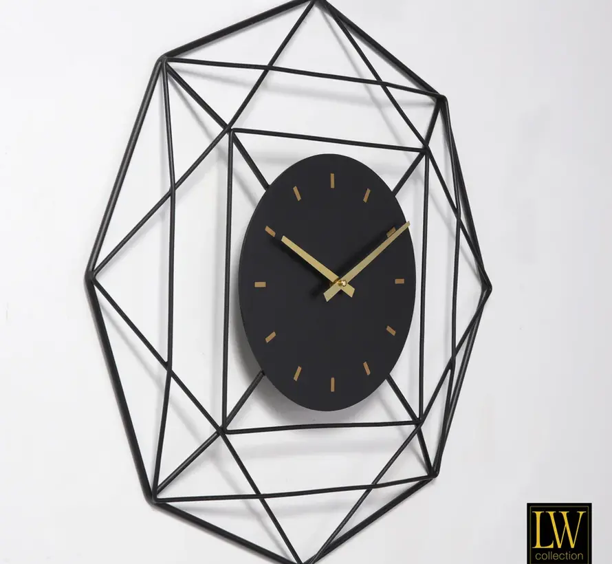 Wall clock Benjamin - 60cm - Black