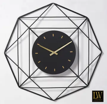 LW Collection Wall clock Benjamin - 60cm - Black