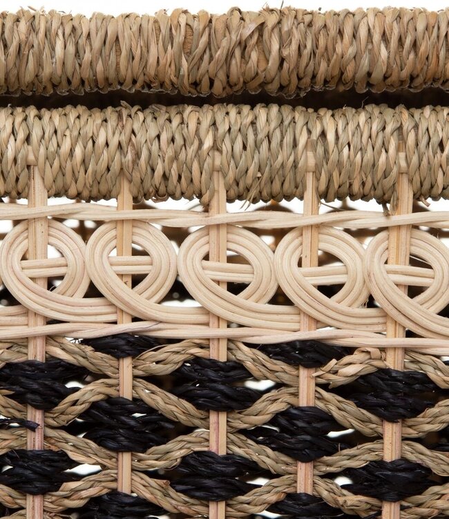 Wicker Storage Baskets - 8 Pieces - Brown