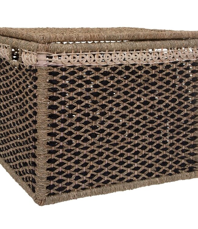 Wicker Storage Baskets - 8 Pieces - Brown