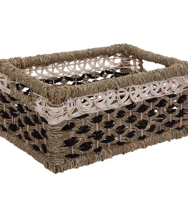 Wicker Storage Baskets - 8 Pieces - Brown