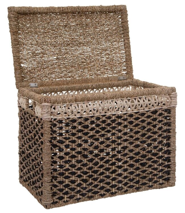Wicker Storage Baskets - 8 Pieces - Brown