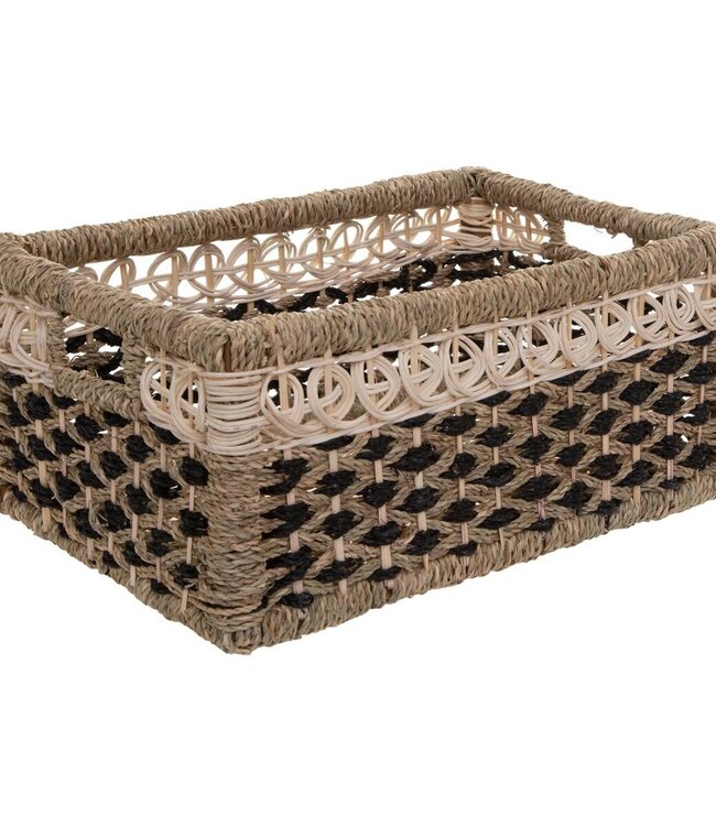Wicker Storage Baskets - 8 Pieces - Brown