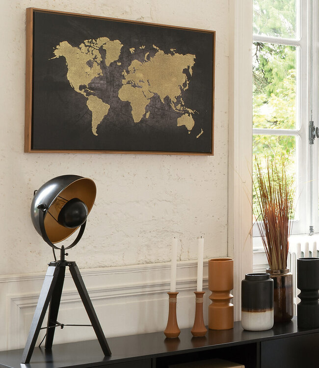 Lamp met Statief - Tripod Lamp - H71 cm - Zwart