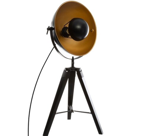 Atmosphera créateur d'intérieur Lamp met Statief - Tripod Lamp - H71 cm - Zwart