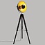 Lamp met Statief - Vloerlamp - H162 cm - Zwart