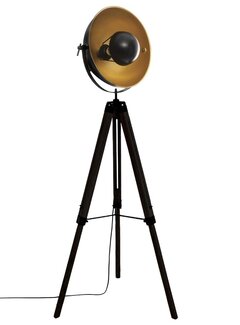 Atmosphera créateur d'intérieur Lampe avec Trépied - Lampadaire - H162 cm - Noir