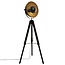 Lamp met Statief - Vloerlamp - H162 cm - Zwart