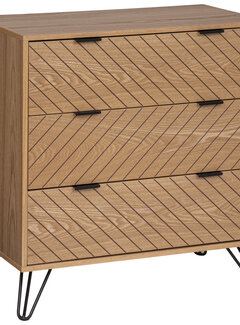 Atmosphera créateur d'intérieur Chest of drawers - 3 Drawers with Handles - Brown