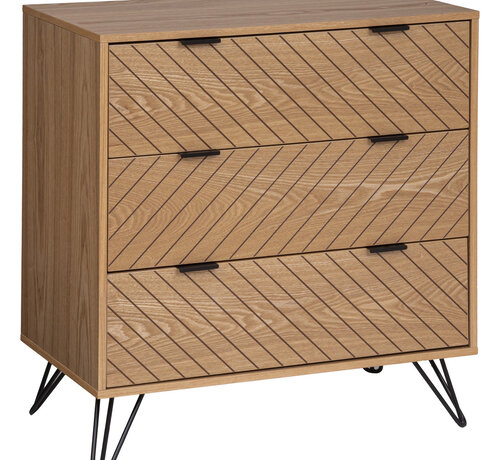 Atmosphera créateur d'intérieur Chest of drawers - 3 Drawers with Handles - Brown