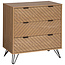 Chest of drawers - 3 Drawers with Handles - Brown