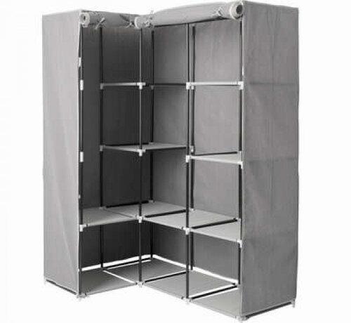 5Five Corner cabinet - Wardrobe - Foldable - Grey