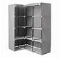 Corner cabinet - Wardrobe - Foldable - Grey