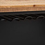 Cierna Sideboard with 2 Drawers and 2 Doors - 140 x 45 x 85cm - Black